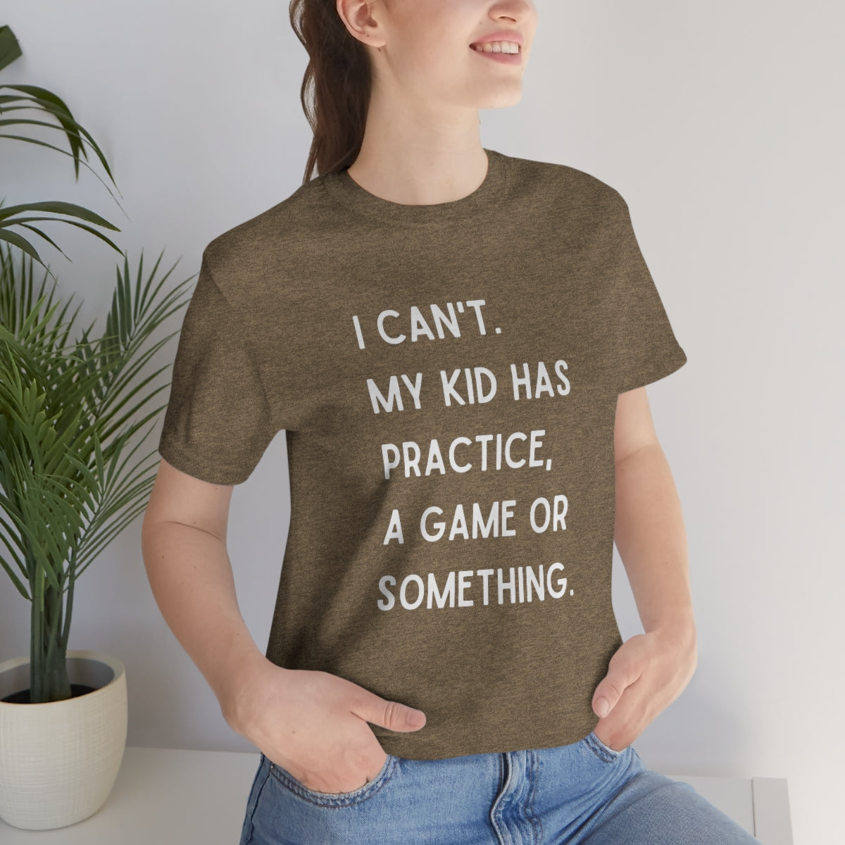 I Can't My Kid Has Practice A Game Or Something Graphic T-Shirt ~ Funny Sports Mom Shirt