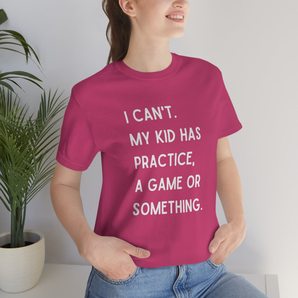 I Can't My Kid Has Practice A Game Or Something Graphic T-Shirt ~ Funny Sports Mom Shirt