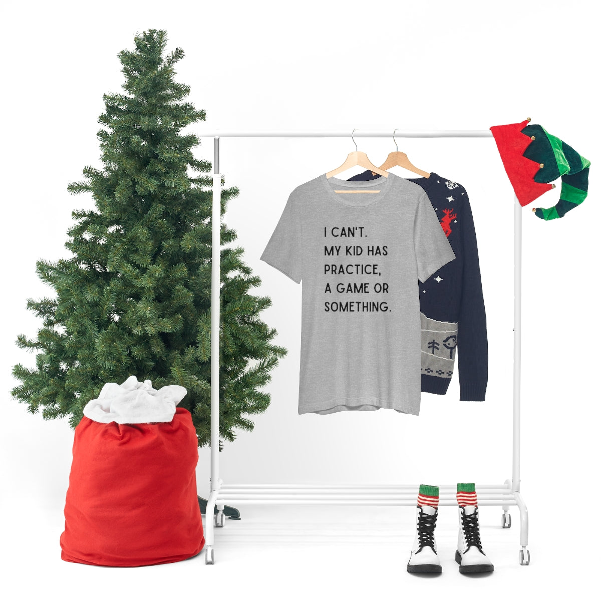 I Can't My Kid Has Practice A Game Or Something Graphic T-Shirt ~ Funny Sports Mom Shirt