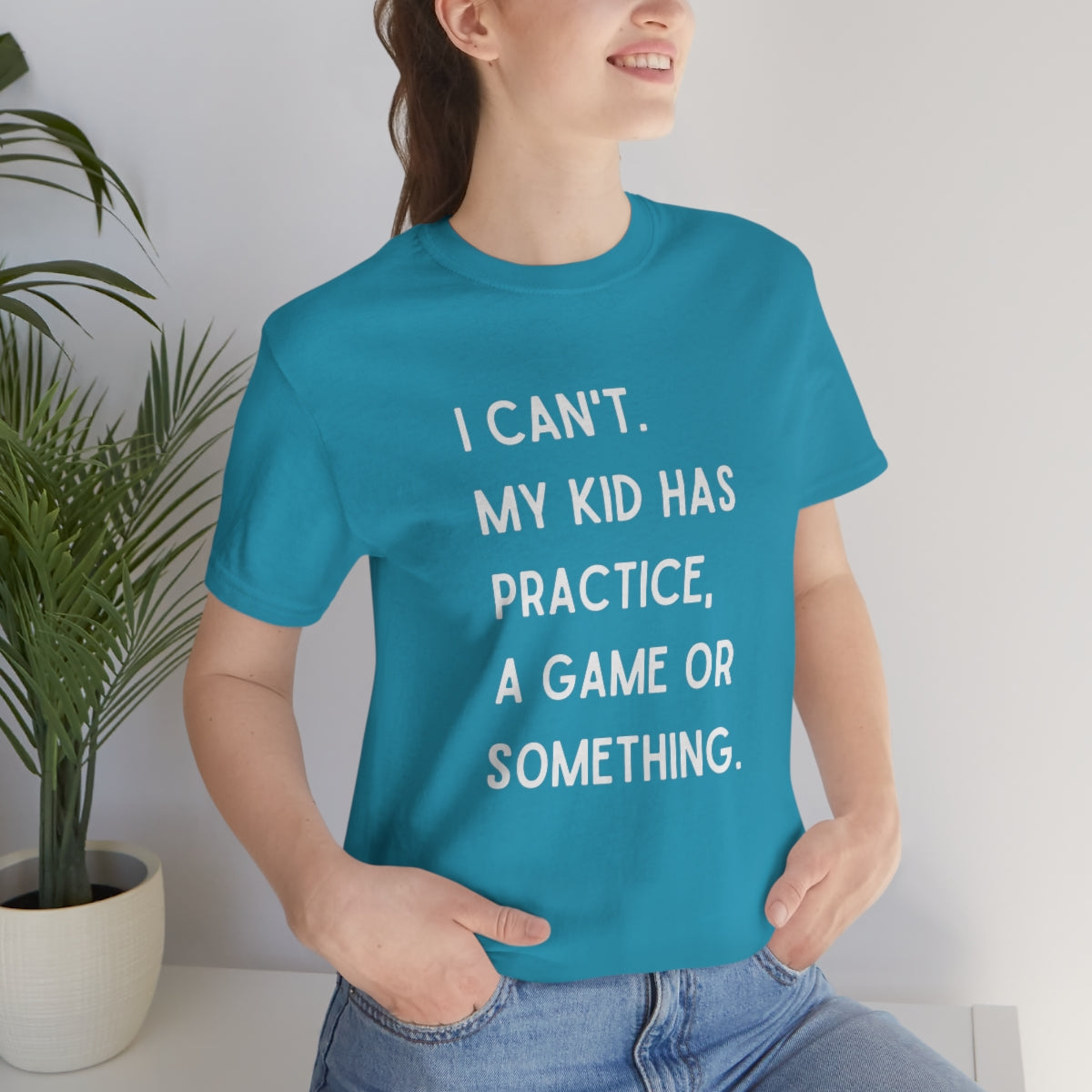 I Can't My Kid Has Practice A Game Or Something Graphic T-Shirt ~ Funny Sports Mom Shirt