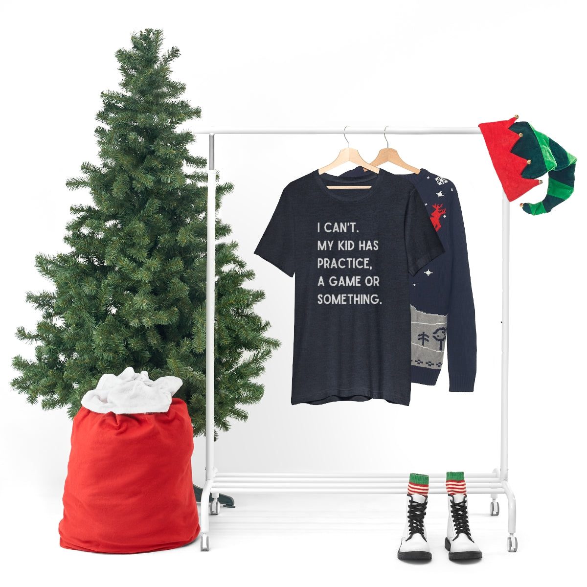 I Can't My Kid Has Practice A Game Or Something Graphic T-Shirt ~ Funny Sports Mom Shirt